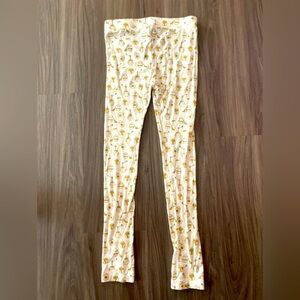 Kate Quinn Bamboo Cream and Yellow honey pots Pajama Bottoms size 8Y